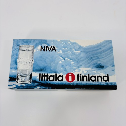 Iittala Glass Niva - 4 X Shot Glass Set - Tapio Wirkkala - New Old Stock - Rare - Picture 2 of 9