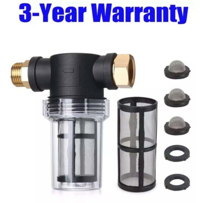#ad Garden Hose Inlet Filter for High Pressure Washer Sediment Filter Attachment #P $15.99