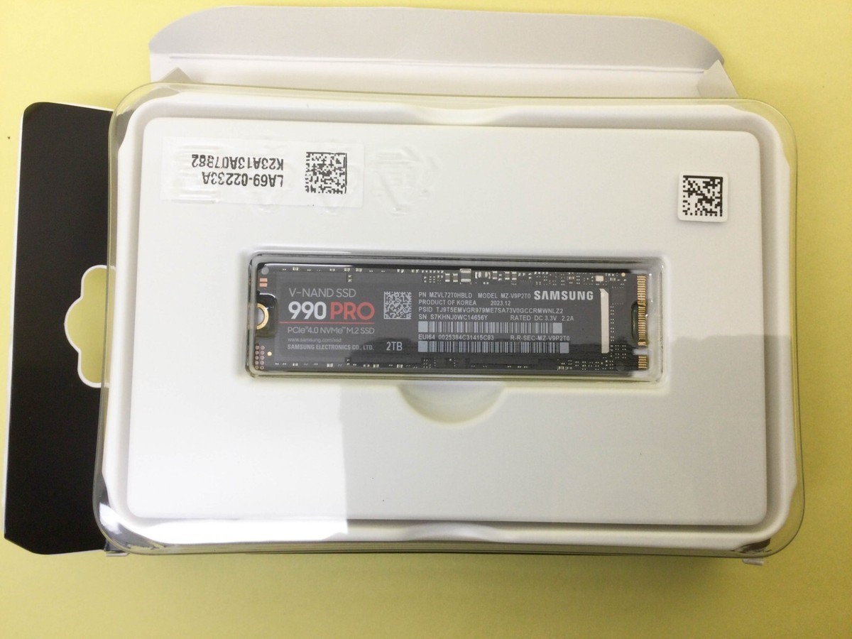 Samsung 990 PRO 2TB M.2 SSD 中古品 Samsung SSD 990 PRO 2TB (M.2/NVMe) 国内正規保証品 | Samsung