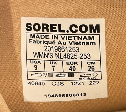 Sorel Acadia Kinetic Breakthru Chunky Boots Waterproof Tawny Buff Brown Sz 9 NEW - Picture 12 of 12