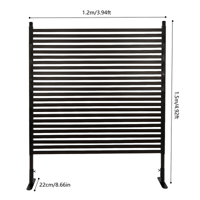 120*150cm Outdoor Backyard Privacy Fence Screen Tall Divider Height Adjustable