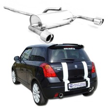 Fox Duplex Racinganlage ab Kat. für Suzuki Swift 3 SG 1.6l je 1x100mm ab 05