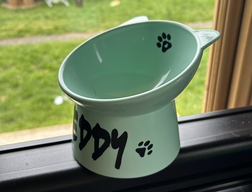 New Raised Cat/Dog Feeding Bowl! Personalised Ideal To Aid Pet Feeding. - Picture 6 of 10