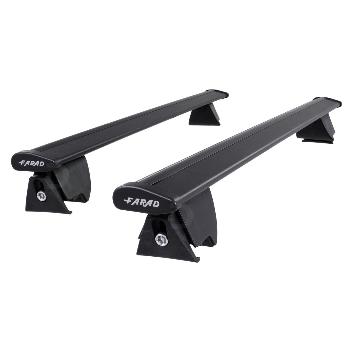 Farad Hilo Wing Black Aluminium Roof Bar Set for Ford C-Max 10-19 Open  Rail