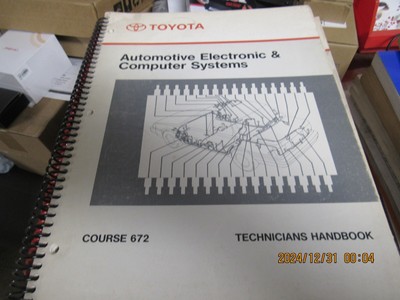 toyota automotive electronic & computer systems course technicians handbook 672