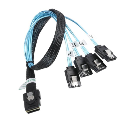 New ASM1166 SFF-8087 Mini-SAS SATA 3.0 Expansion Card 8Ports HDD SSD Cable - Photo 8/23
