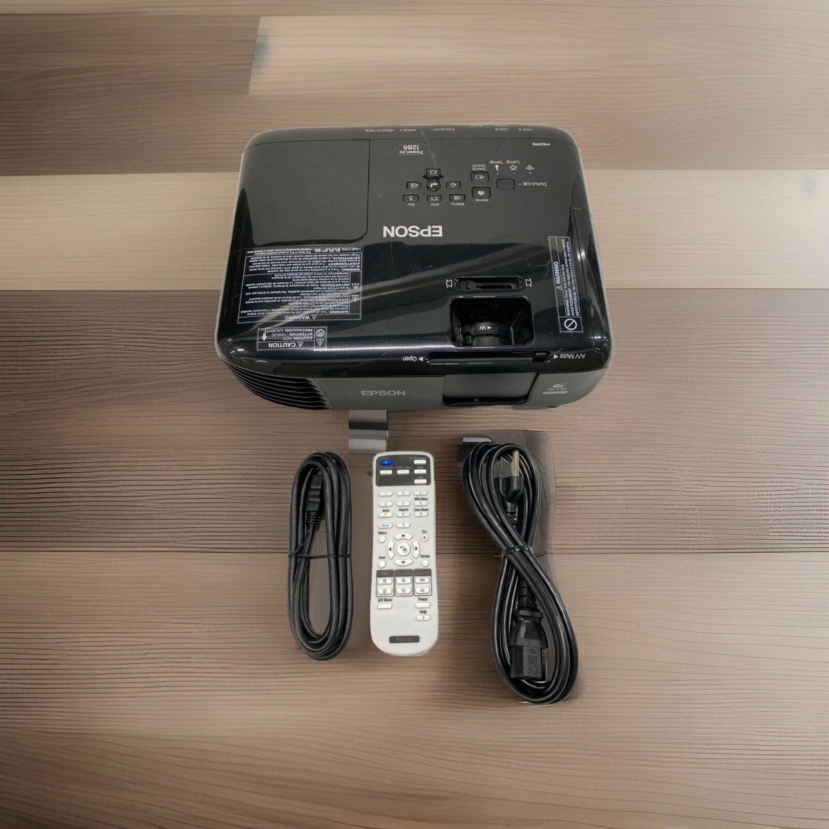 NEW LAMP!* Epson PowerLite 1286 H846A 1080p Projector Dual HDMI 0