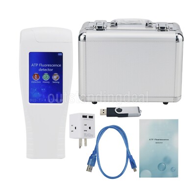 ATP Fluorescence Detector Handheld Bacteria Microorganism E. Coli Meter 3.5'' LCD