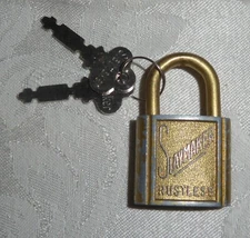Vintage Slaymaker Rustless Padlock
