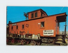 Postcard Train Caboose Pioneer Auto Museum South Dakota USA