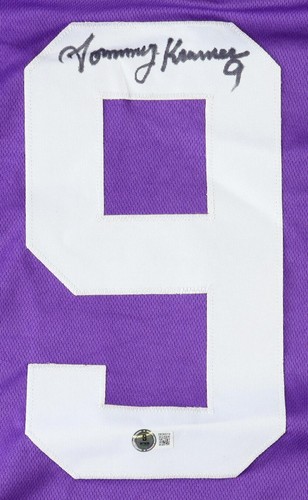 Tommy Kramer Signed Minnesota Vikings Jersey (Beckett) Two Minute Tommy QB - Picture 2 of 7