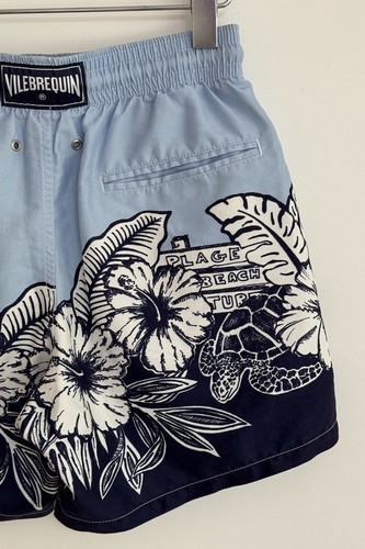 Vilebrequin Swimming Shorts Blue White Floral Small - Picture 11 of 13