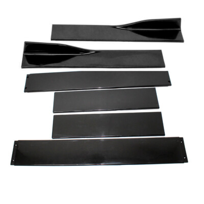 Gloss Black Side Skirt Extensions 78.7" – Fits Honda Civic Si Coupe & Sedan (Pair)