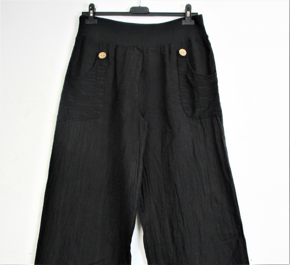 Pantaloni Fluidi In Lino - Verde Kaki - DONNA | H&M IT - Foto 6