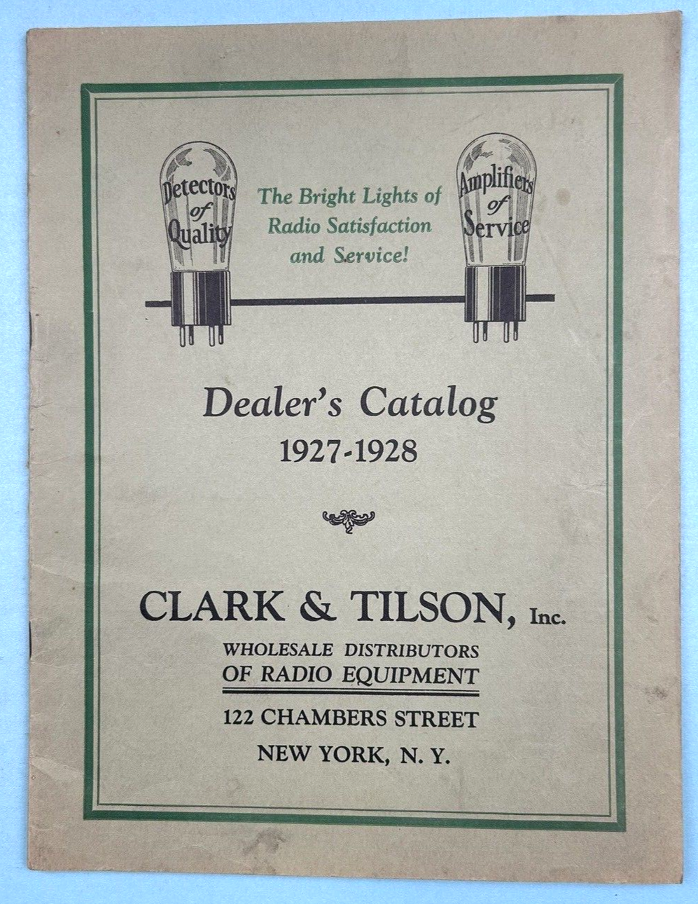 Vintage 1927-1928 NYC Radio & Electronics Dealer Catalog - 32 Illustrated Pages  
