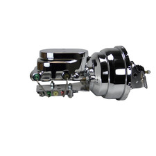 Leed Brakes 8 In. Dual Power Booster 1-18 In. Flat Top Discdisc - Chrome
