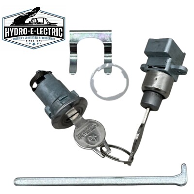 NEW 1962-1964 Dodge Polara & Plymouth Fury Glove Box & Trunk Lock Set - OE keys