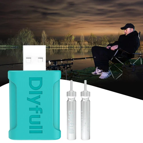 Dlyfull Rechargeable Battery LED Night Fishing Float Light CR425 USB Charger - Picture 8 of 10
