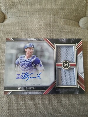 Will Smith Dodgers Duel Relic Swatch And Autograph Museum collection Card