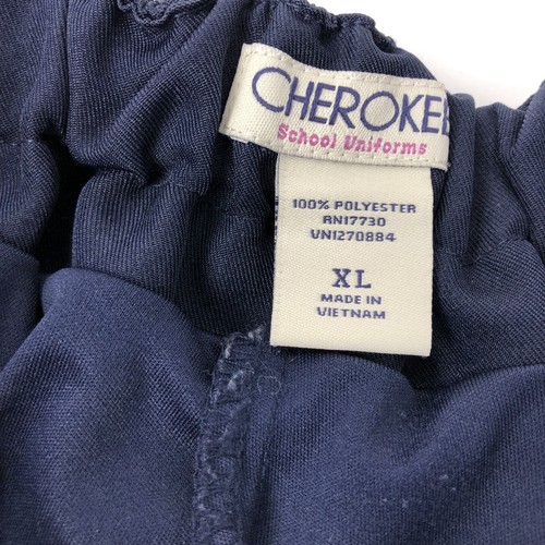 6 X GIRLS CHEROKEE SCHOOL UNIFORM / SKIRT / SKORT / SIZE XL- NAVY BLUE - Picture 3 of 7