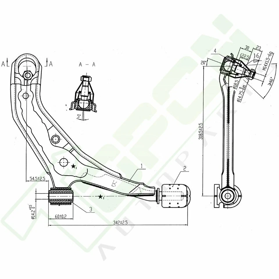 8pcs Front Lower Control Arms Tie Rods Sway Bars Kit For Nissan Sentra 1995-1999 Foto 2 de 4