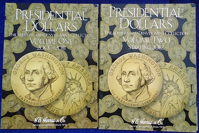 H E HARRIS 2277 Coin Folder Presidental Dollars Vol 1 2007-2011