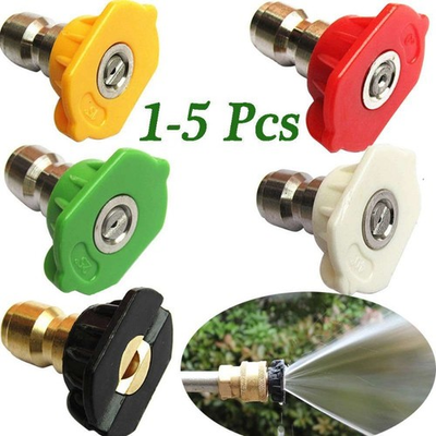 #ad 1 5Pcs Pressure Washer Spray Tips Nozzles High Power Kit Quick Connect 1 4quot; Set $0.99