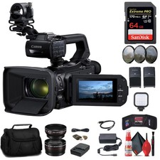 Canon XA70 UHD 4K30 Camcorder with Dual-Pixel Autofocus 64GB Memory Card