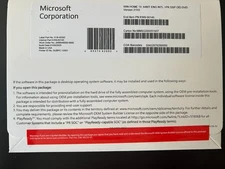 Win Home 10 64 Bit English INTL 1 PK DSP OEI DVD  Version 21H2-NEW SEALED