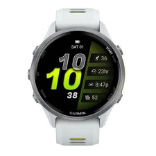 Garmin Forerunner 970  Watch Whitestone/Translucent Amp Yellow Silicone