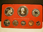 1977 Papua New Guinea 8 Coin Proof Set w/ Silver Coins KM# PS3