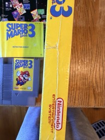 Mario Brothers 3 NES Complete Matching Box, Maunal,Insert  Factory Sealed To Top