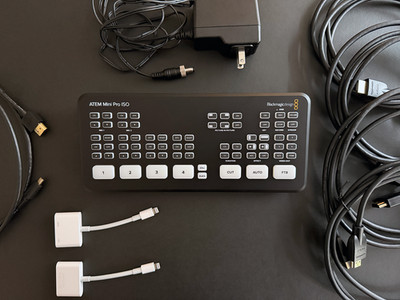 Blackmagic ATEM Mini Pro ISO HDMI Live Stream Switcher + Cam Link 4k