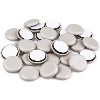 24 PCS Self-Stick Furniture Sliders,1-1/2 Inch 1 1/2inch Round, Beige 