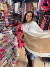 NEW 100  CASHMERE SHAWL PASHMINA SHAWL SCARF HAND MADE IN NEPAL
