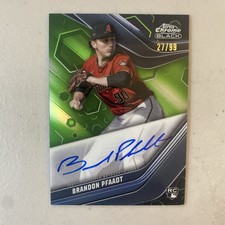 2023 Topps Chrome Black Green Refractor Brandon Pfaadt Auto 27/99