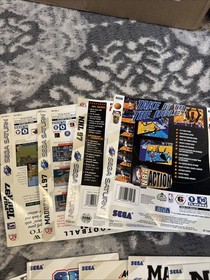 Sega Dreamcast Saturn  Mixed Manual And Case Art Lot Mixed