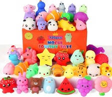 120 Pack Mini Mochi Squishy Toys Kawaii Sensory Party Favors