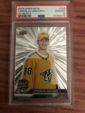 2023/24 Upper Deck Yaroslav Askarov #743 PSA 10 Sharks POP 7