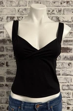 NATURAL LIFE Medium Better Than Basic Tank Adj Straps Black EUC Bohemian Boho