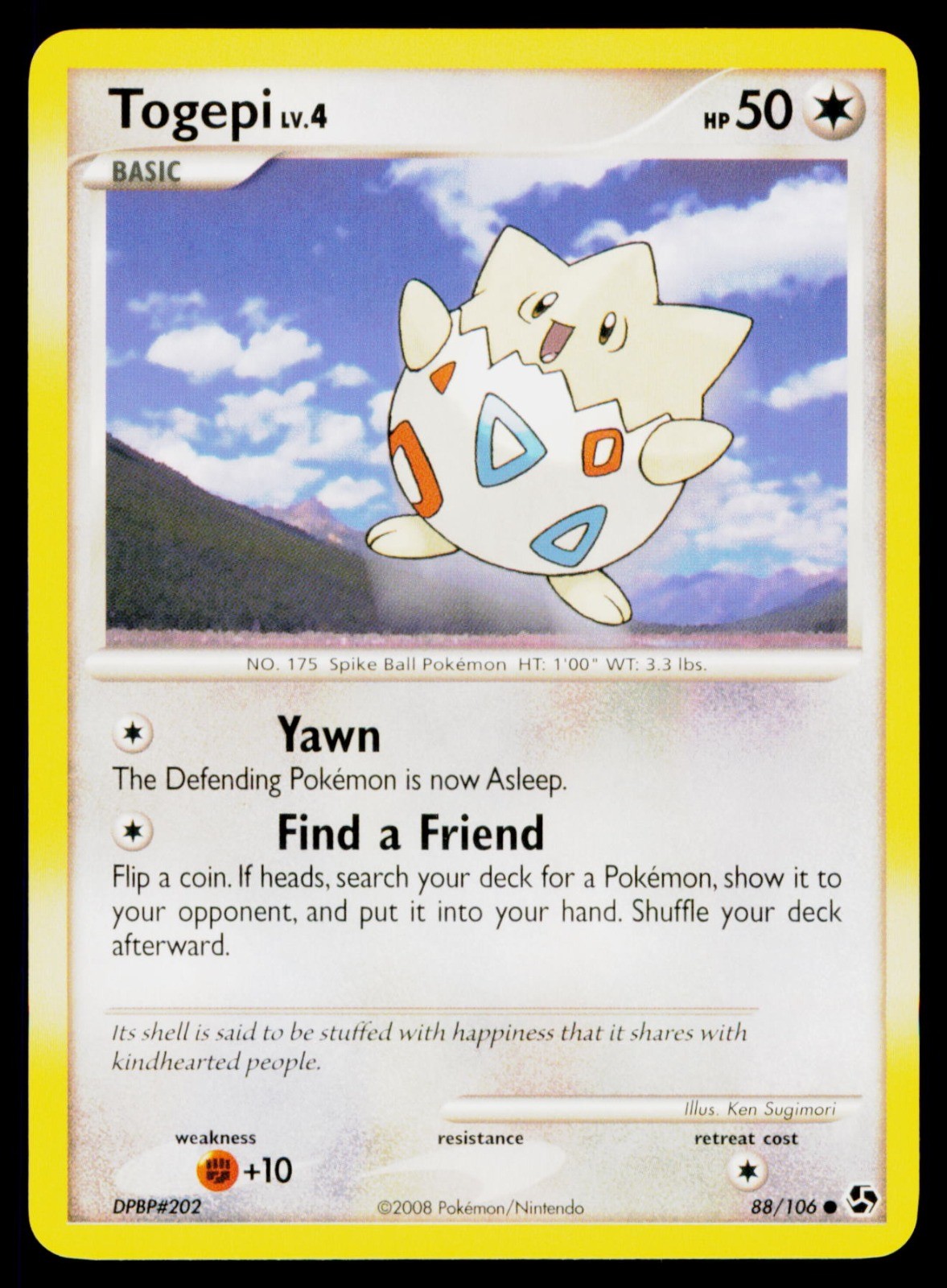 Togepi - 88/106 Common Pokemon Great Encounters NM