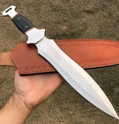 D2 Steel Hunting Dagger Custom Handmade With Horn Handle