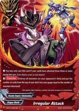 Buddyfight TCG card X-BT01/0061EN U Irregular Attack The Dark Lord's Rebirth