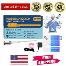 Powered Anode Rod for Hot Water Heater - Corrosion Protection Odor Elimination