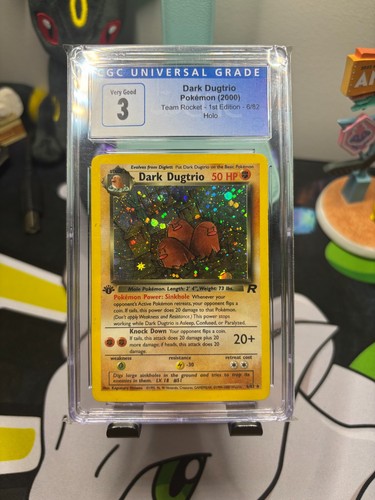 Dark Dugtrio (1st Edition) graded CGC 3 for sale on eBay