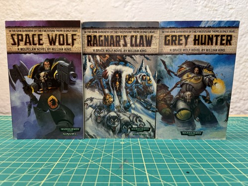 Warhammer 40k Black Library OOP Space Wolf Books 1-3 OOP Paperback