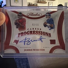 Jameis Winston 2025 Panini Flawless SP Ruby Career Progressions Auto /15