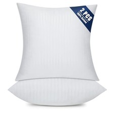 Set of 2 Throw Pillow Inserts, 16x16 Inch Pack of 2 -1CM Stripe