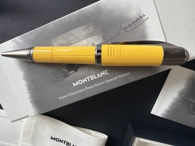 Original Montblanc Enzo Ferrari Giallo Modena Ballpoint M   Yellow / gelb   NEU 