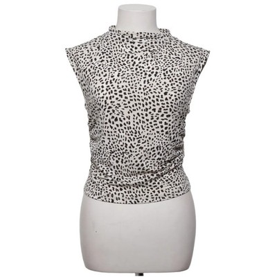 H&M, Top, Größe: M, Beige/Schwarz, Elasthan/Polyester, Leopard, Damen #3rA